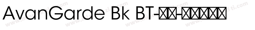 AvanGarde Bk BT-常规字体转换